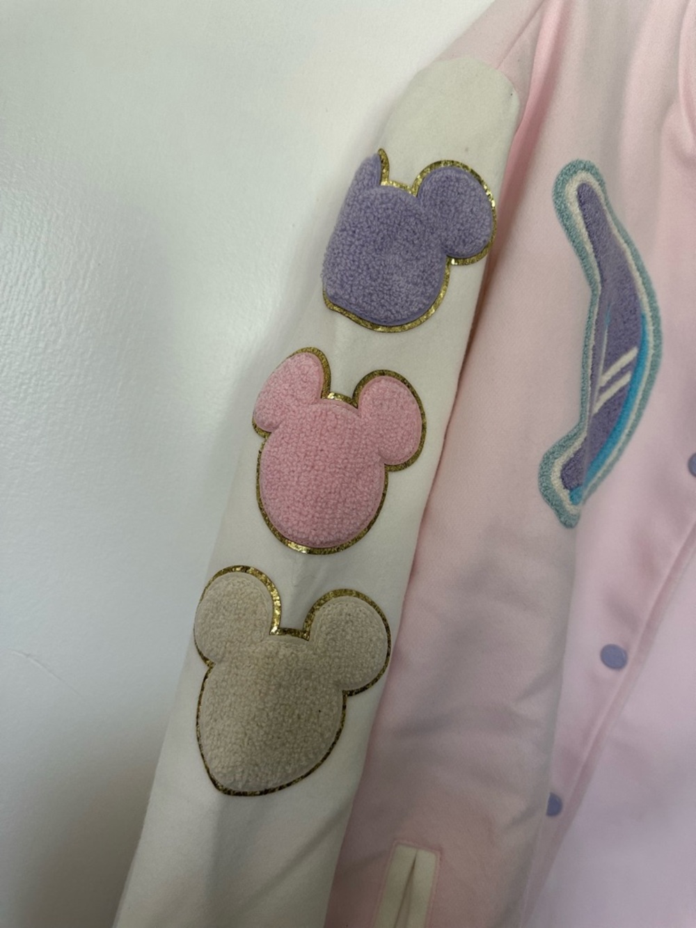 Disney x Stoney Clover Pink Varsity Jacket new with tags size 2x - Picture 4 of 11